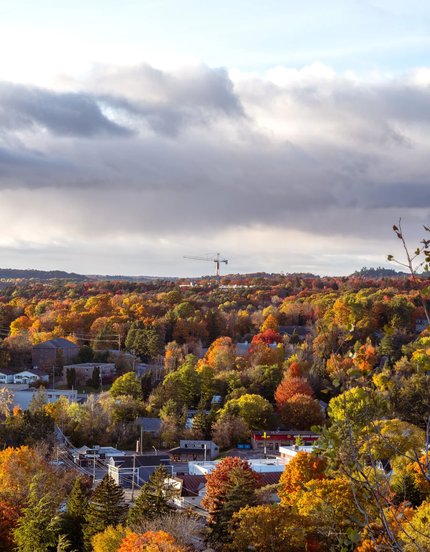 A small Ontario town wrapped in fall colour