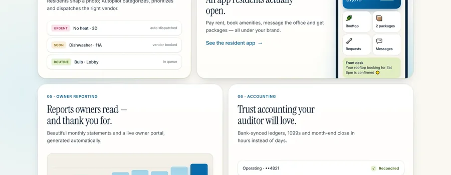 Owner reporting and trust accounting