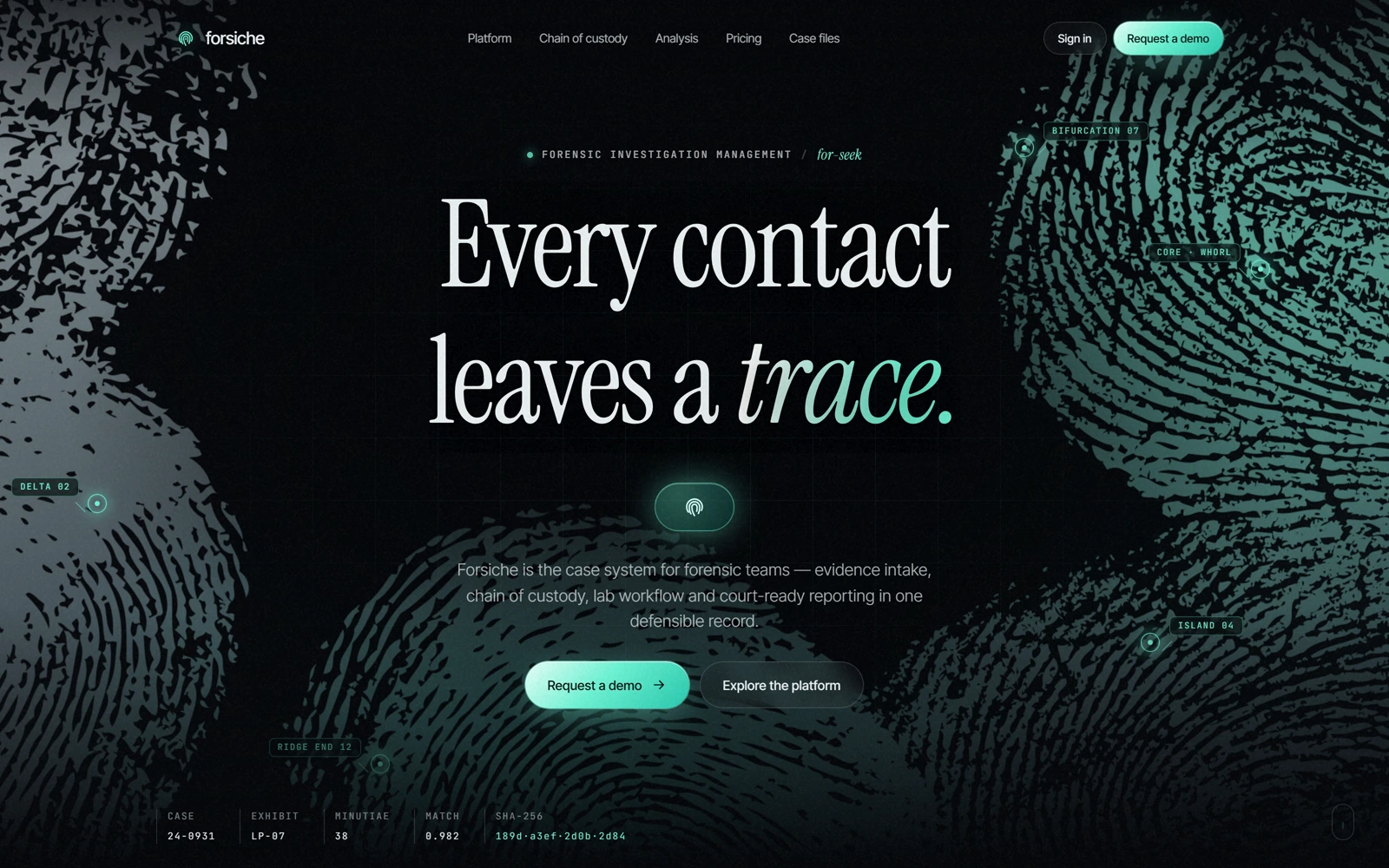 Forsiche website